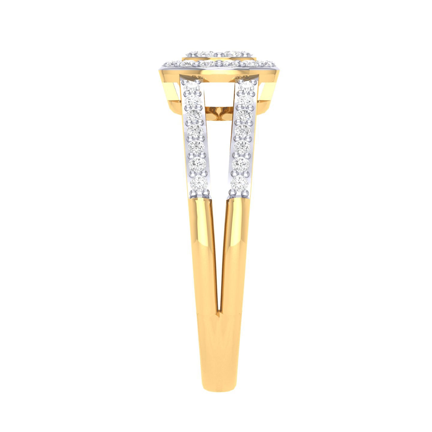 Yellow Gold Plated Sterling Silver Ring