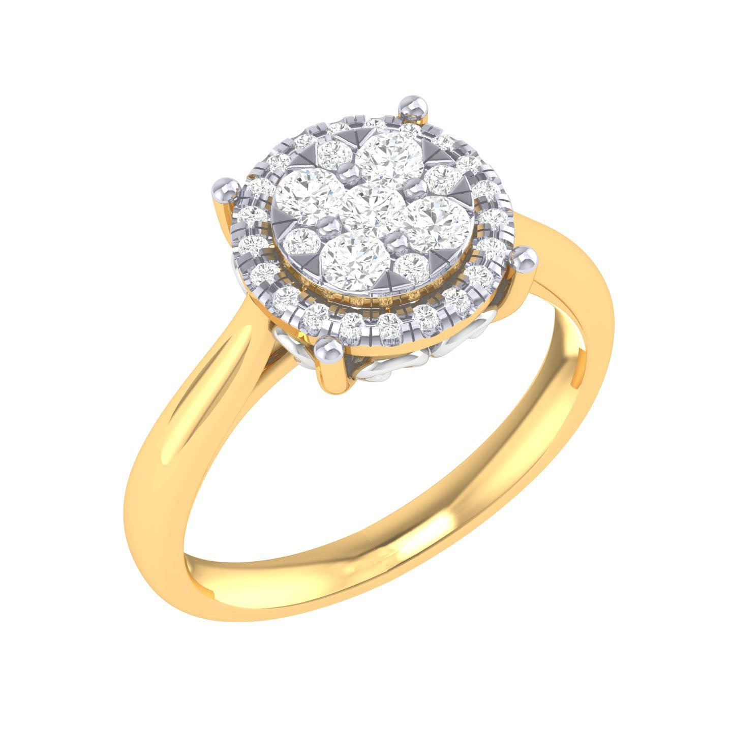 Yellow Gold Plated Sterling Silver Ring