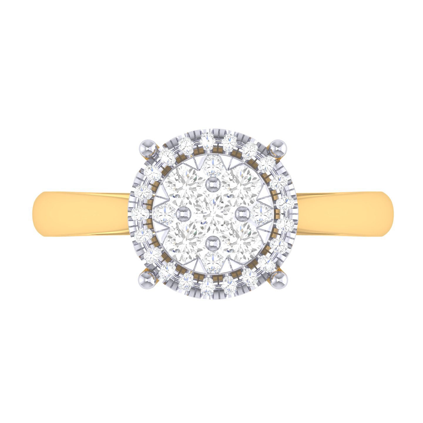 Yellow Gold Plated Sterling Silver Ring