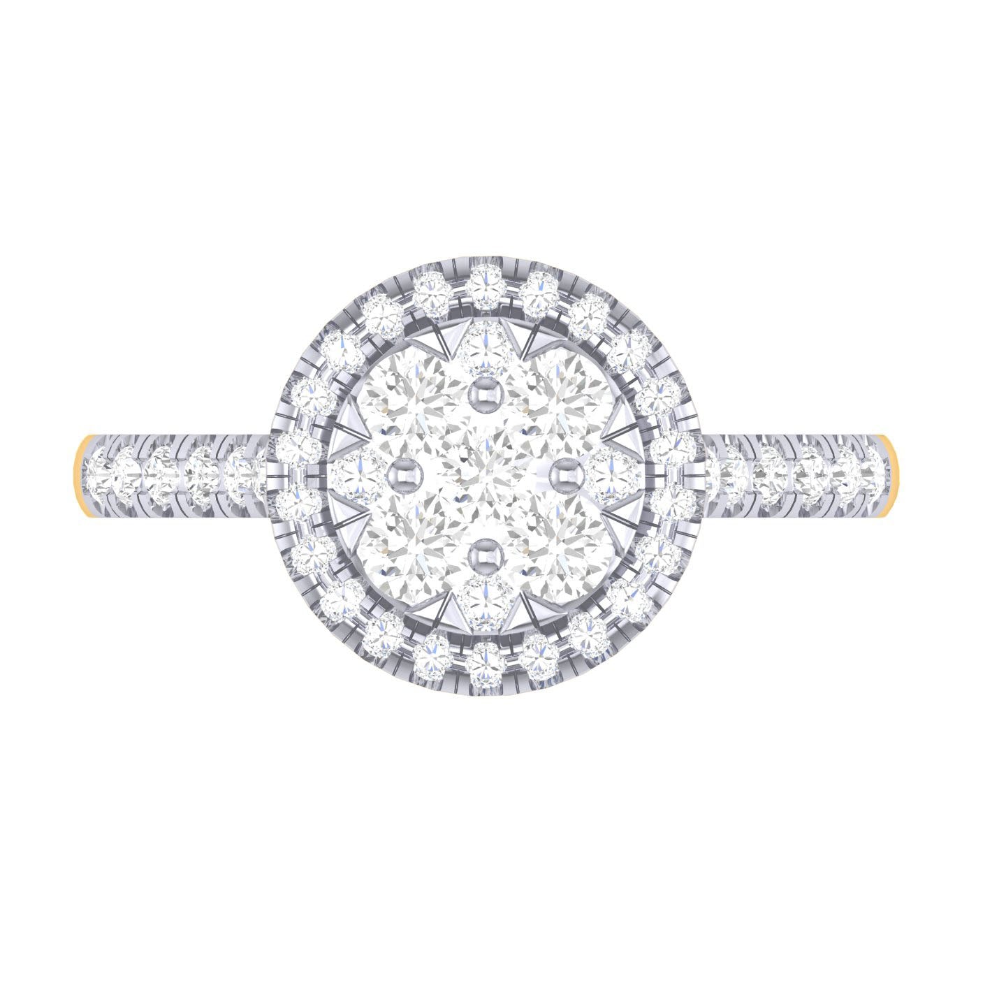 Yellow Gold Plated Sterling Silver Ring