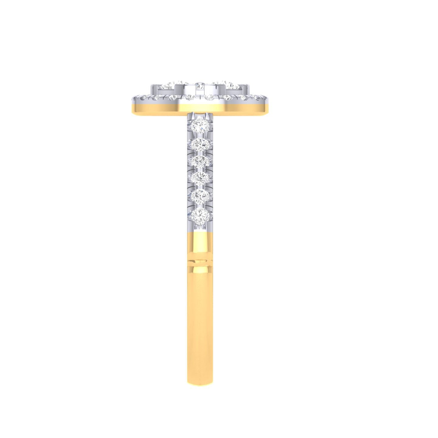 Yellow Gold Plated Sterling Silver Ring