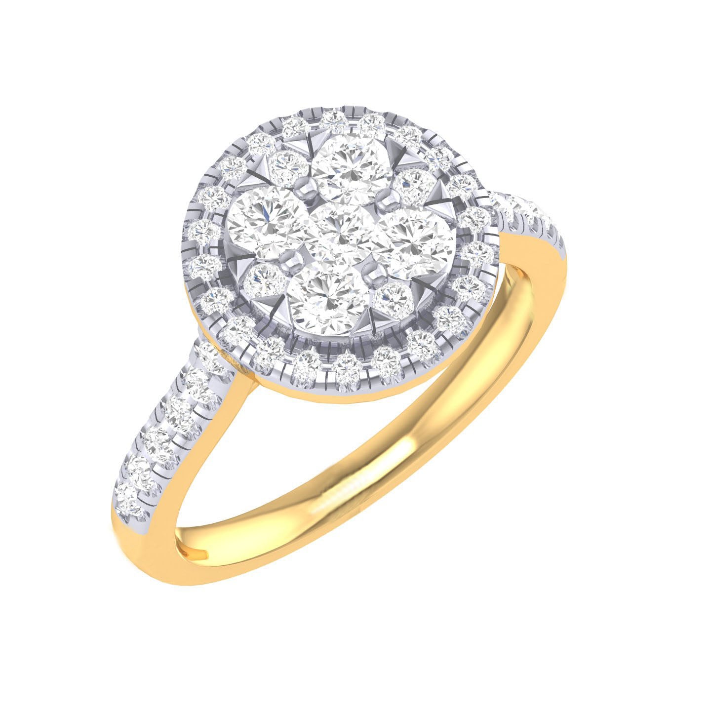 Yellow Gold Plated Sterling Silver Ring