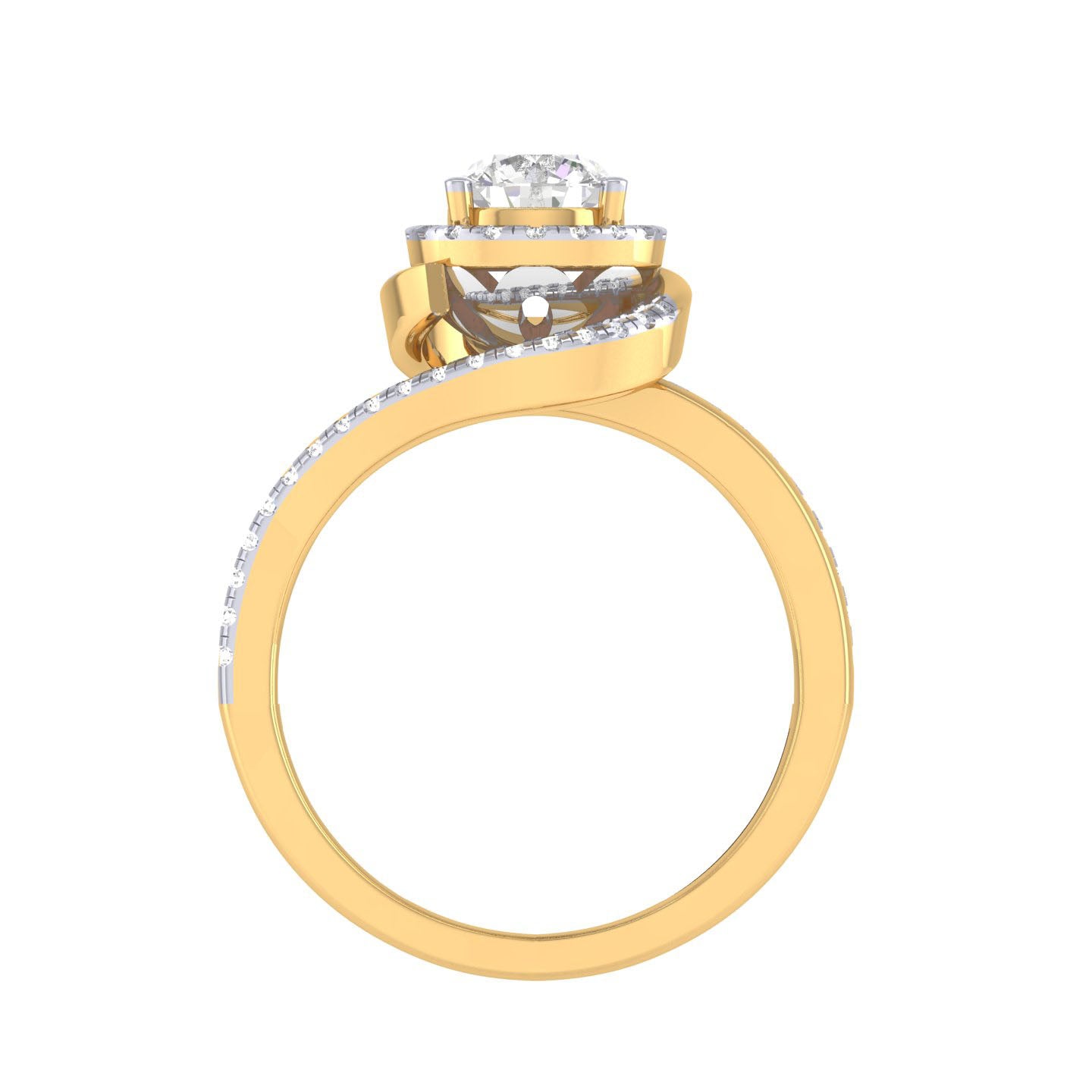 Yellow Gold Plated Sterling Silver Ring