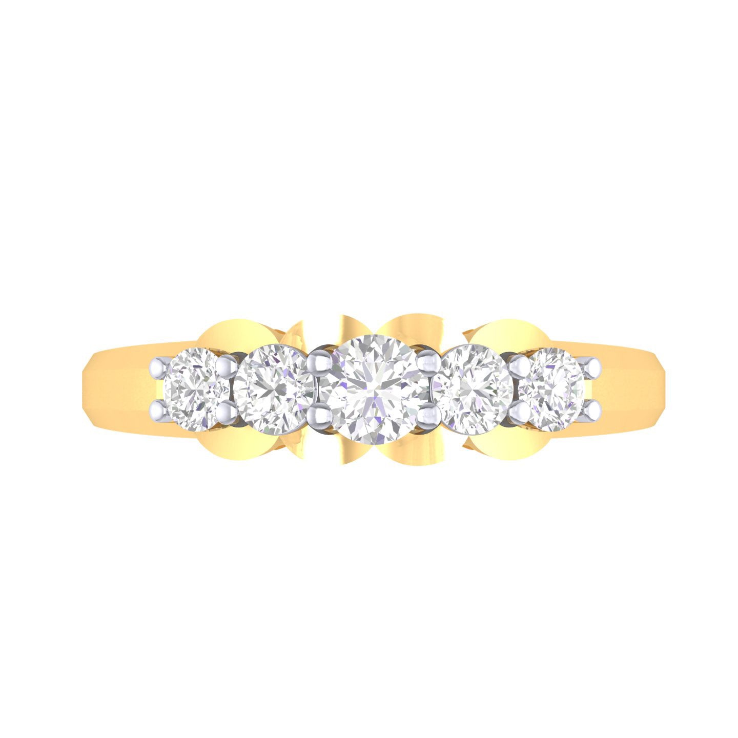 Yellow Gold Plated Sterling Silver Ring