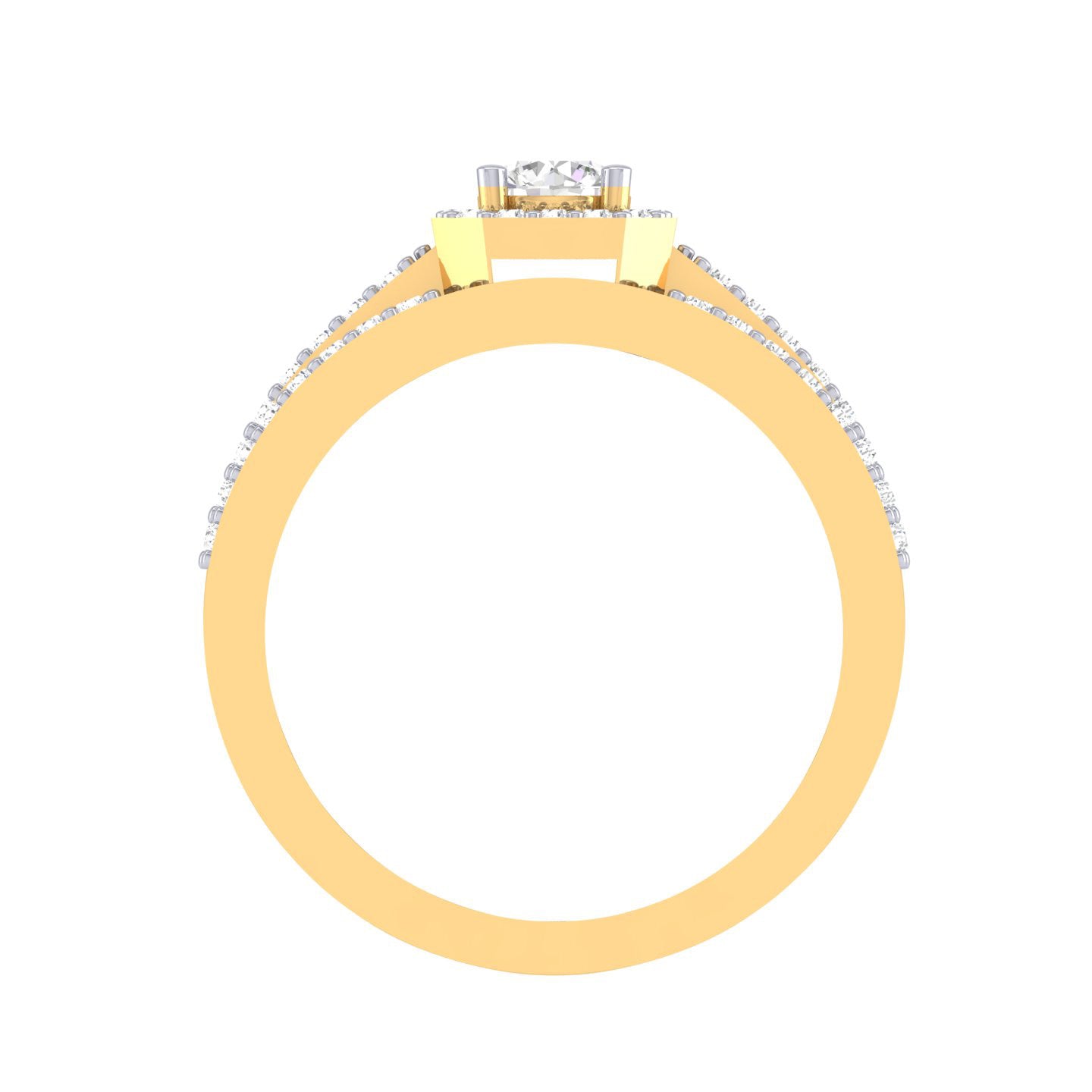 Yellow Gold Plated Sterling Silver Ring