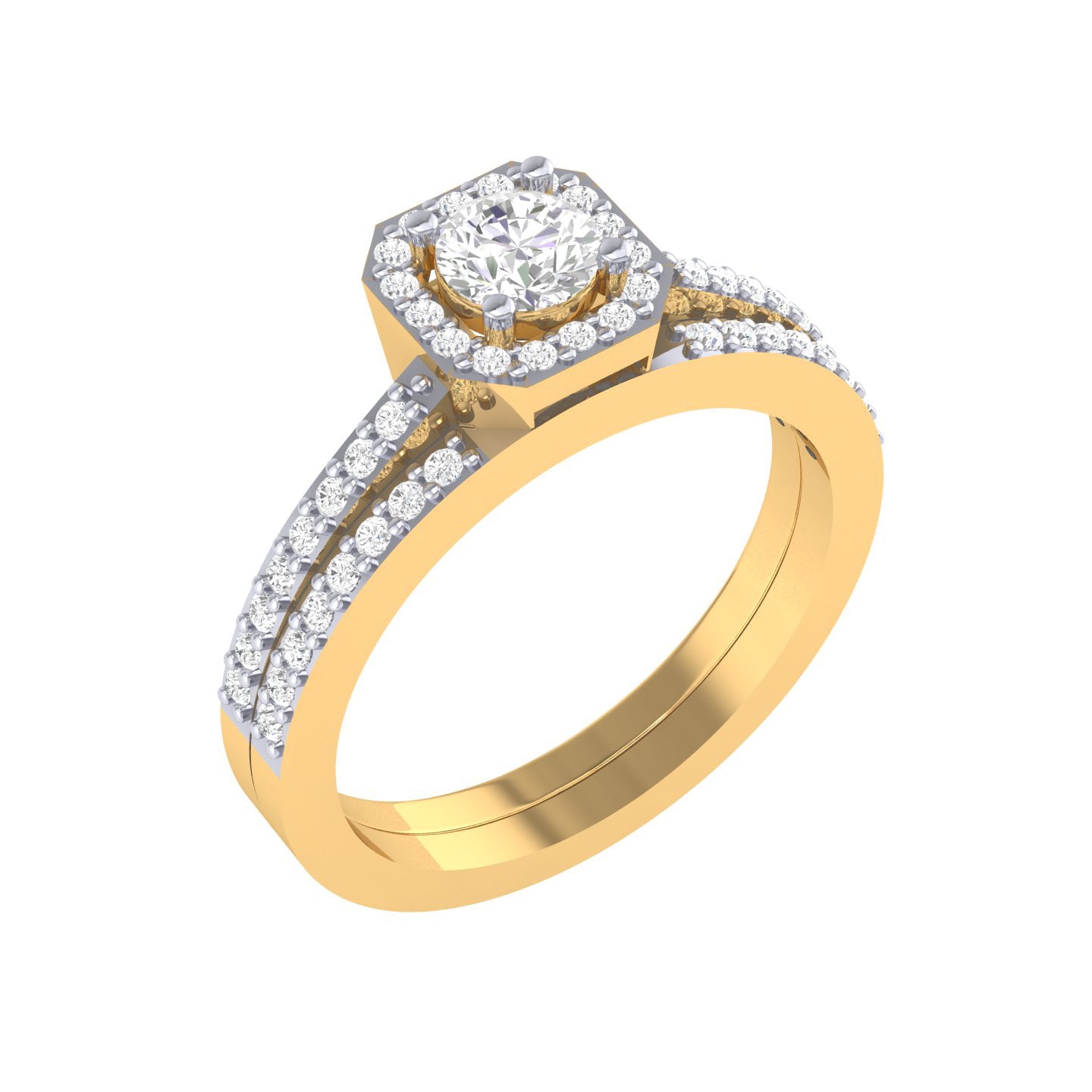 Yellow Gold Plated Sterling Silver Ring