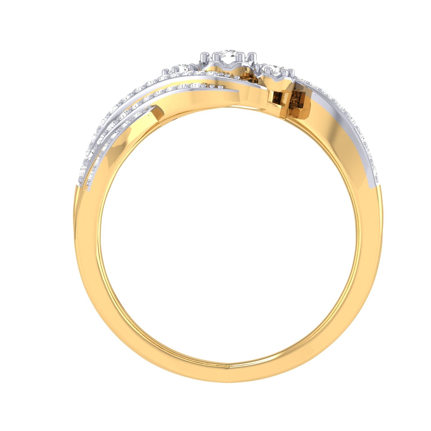 Yellow Gold Plated Sterling Silver Ring