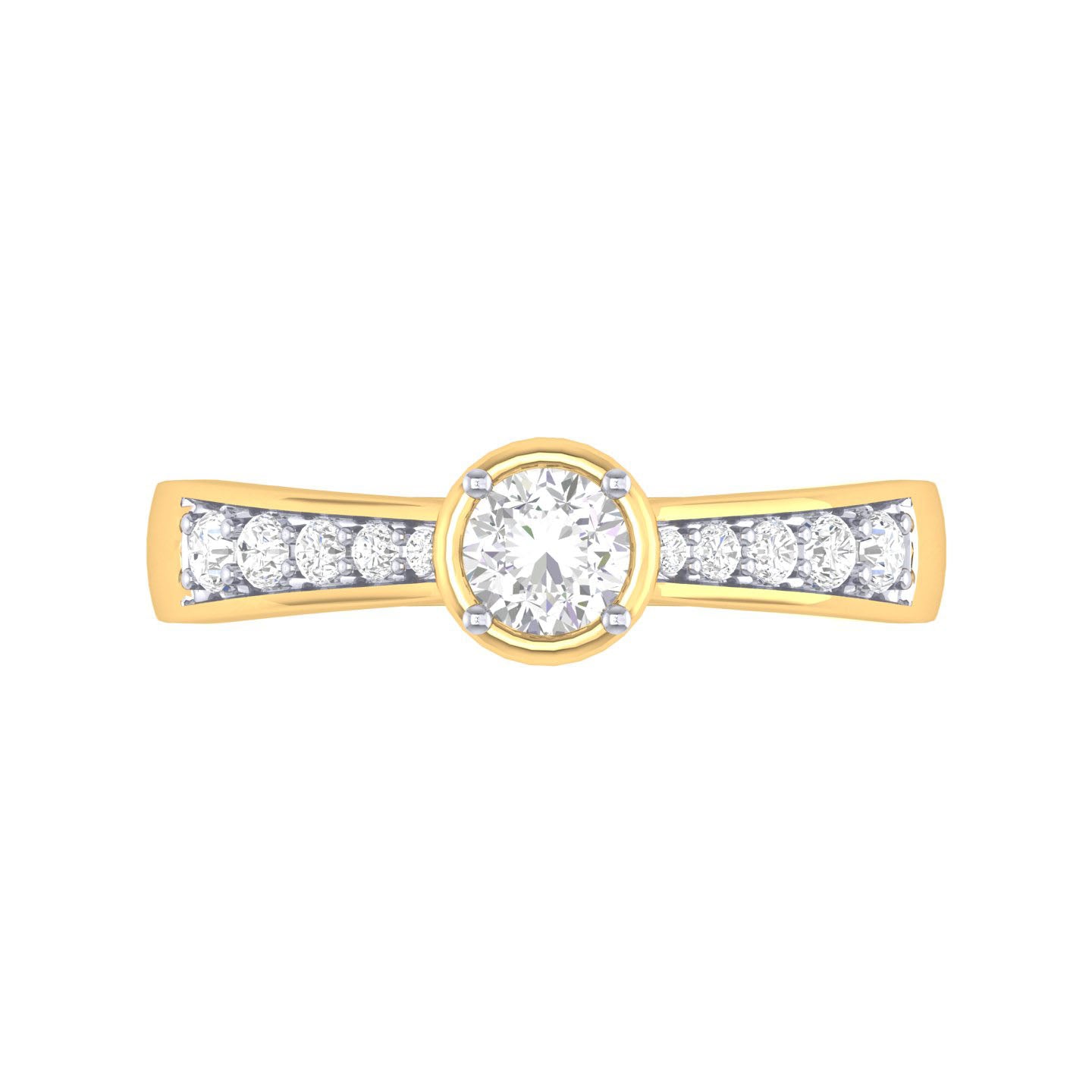 Yellow Gold Plated Sterling Silver Ring
