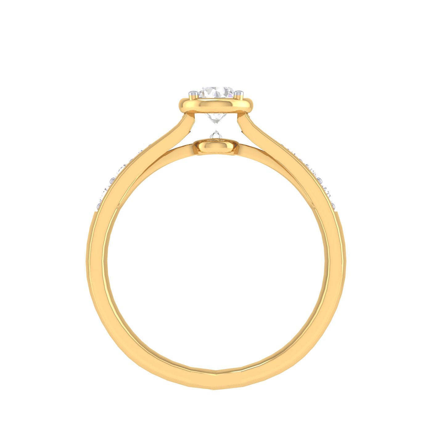 Yellow Gold Plated Sterling Silver Ring