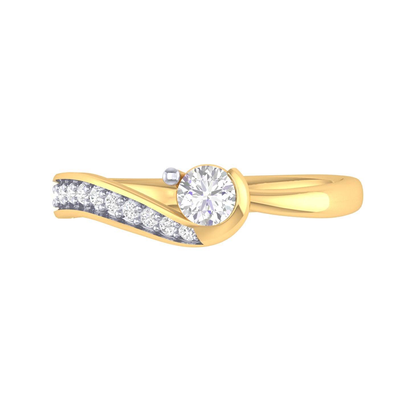 Yellow Gold Plated Sterling Silver Ring