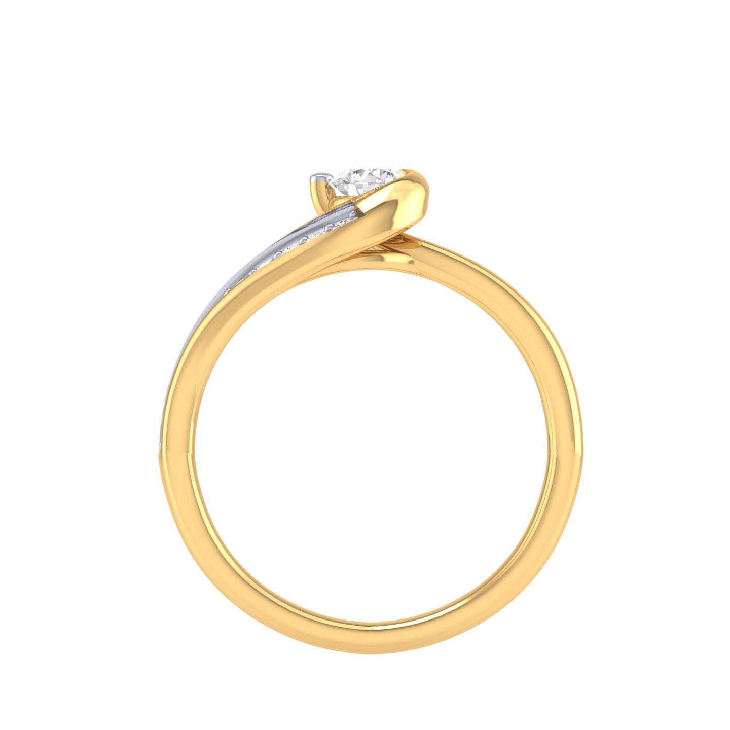 Yellow Gold Plated Sterling Silver Ring