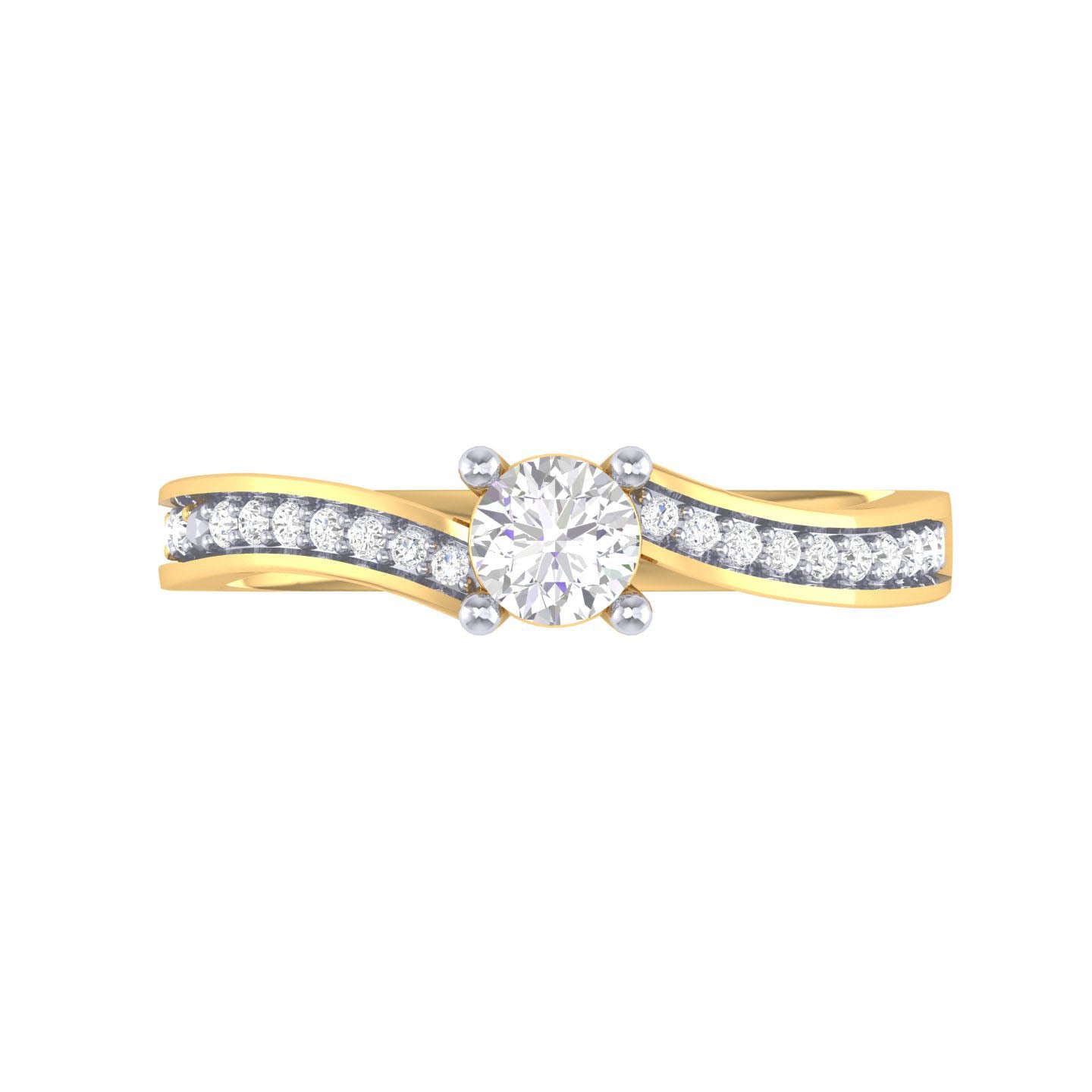 Yellow Gold Plated Sterling Silver Ring