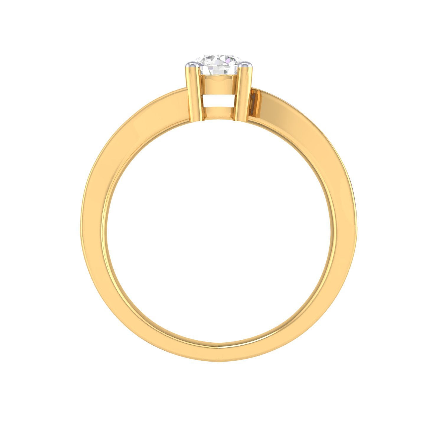 Yellow Gold Plated Sterling Silver Ring