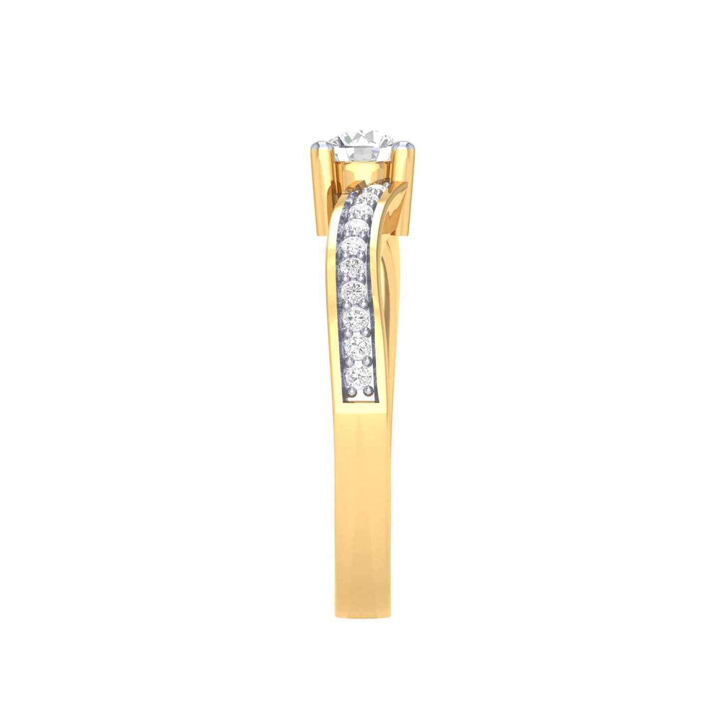 Yellow Gold Plated Sterling Silver Ring