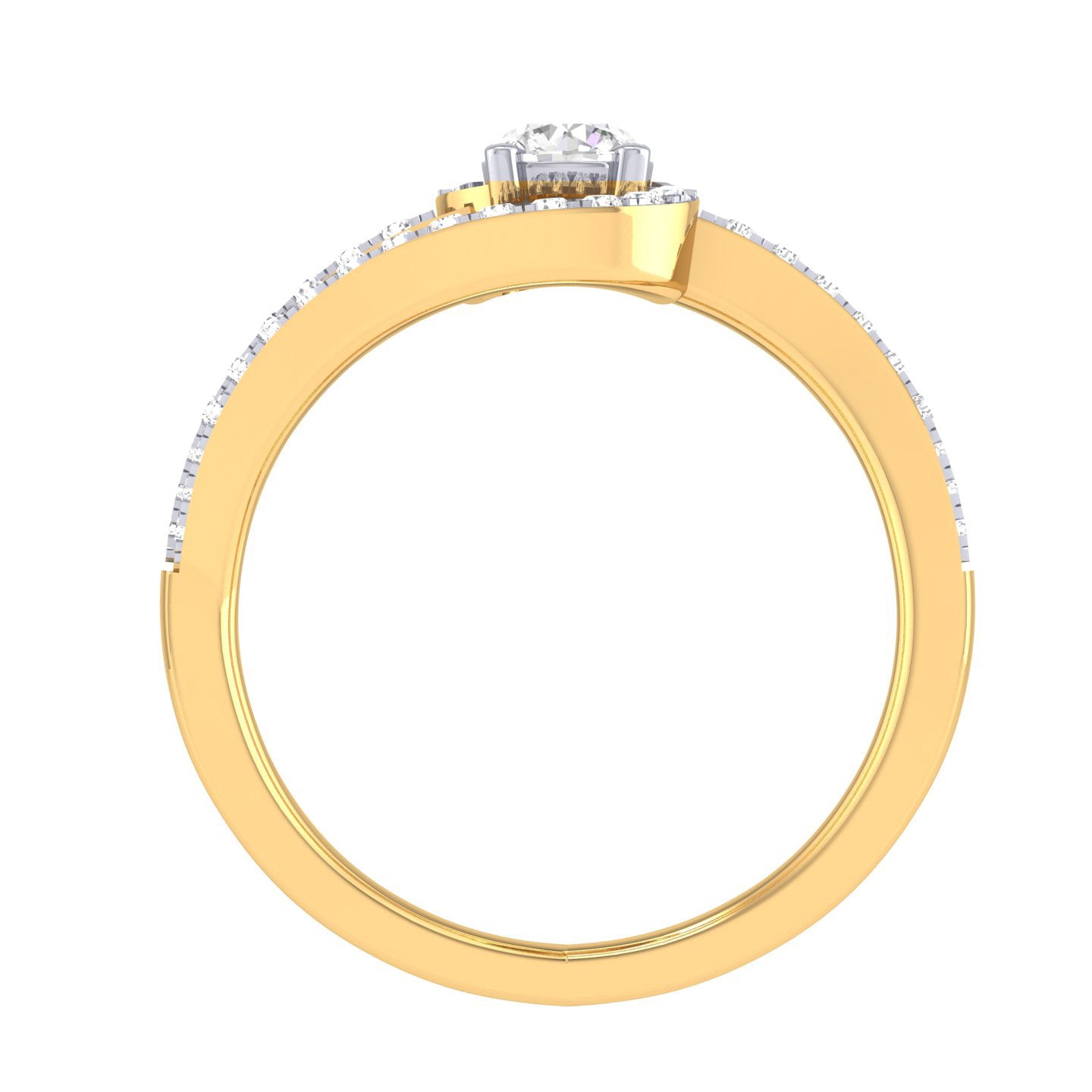 Yellow Gold Plated Sterling Silver Ring