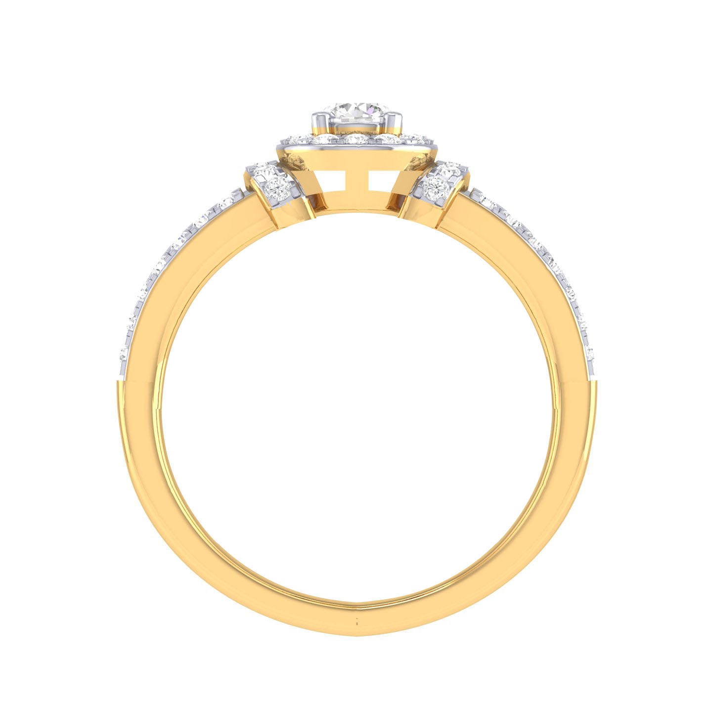 Yellow Gold Plated Sterling Silver Ring