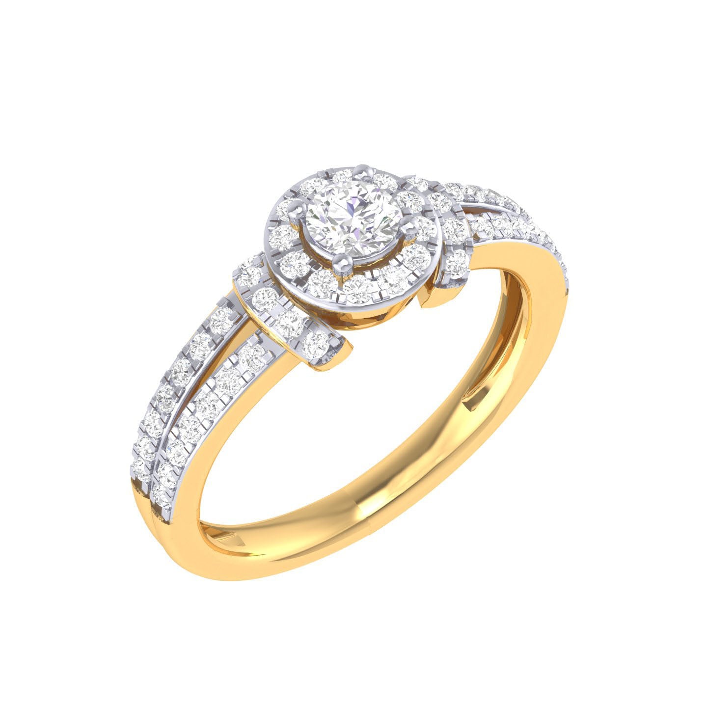 Yellow Gold Plated Sterling Silver Ring