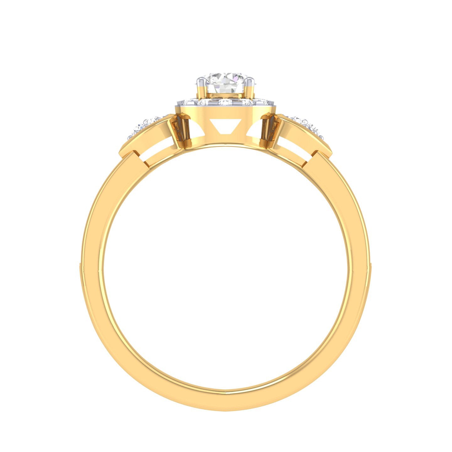 Yellow Gold Plated Sterling Silver Ring