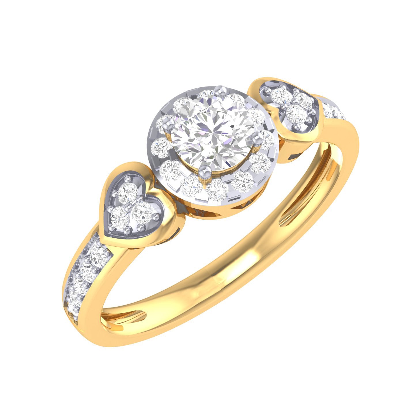 Yellow Gold Plated Sterling Silver Ring