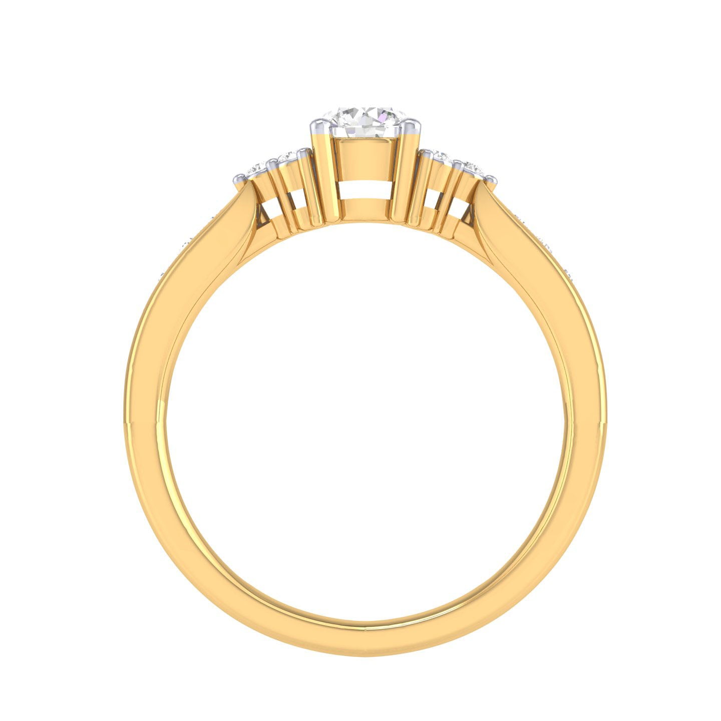 Yellow Gold Plated Sterling Silver Ring