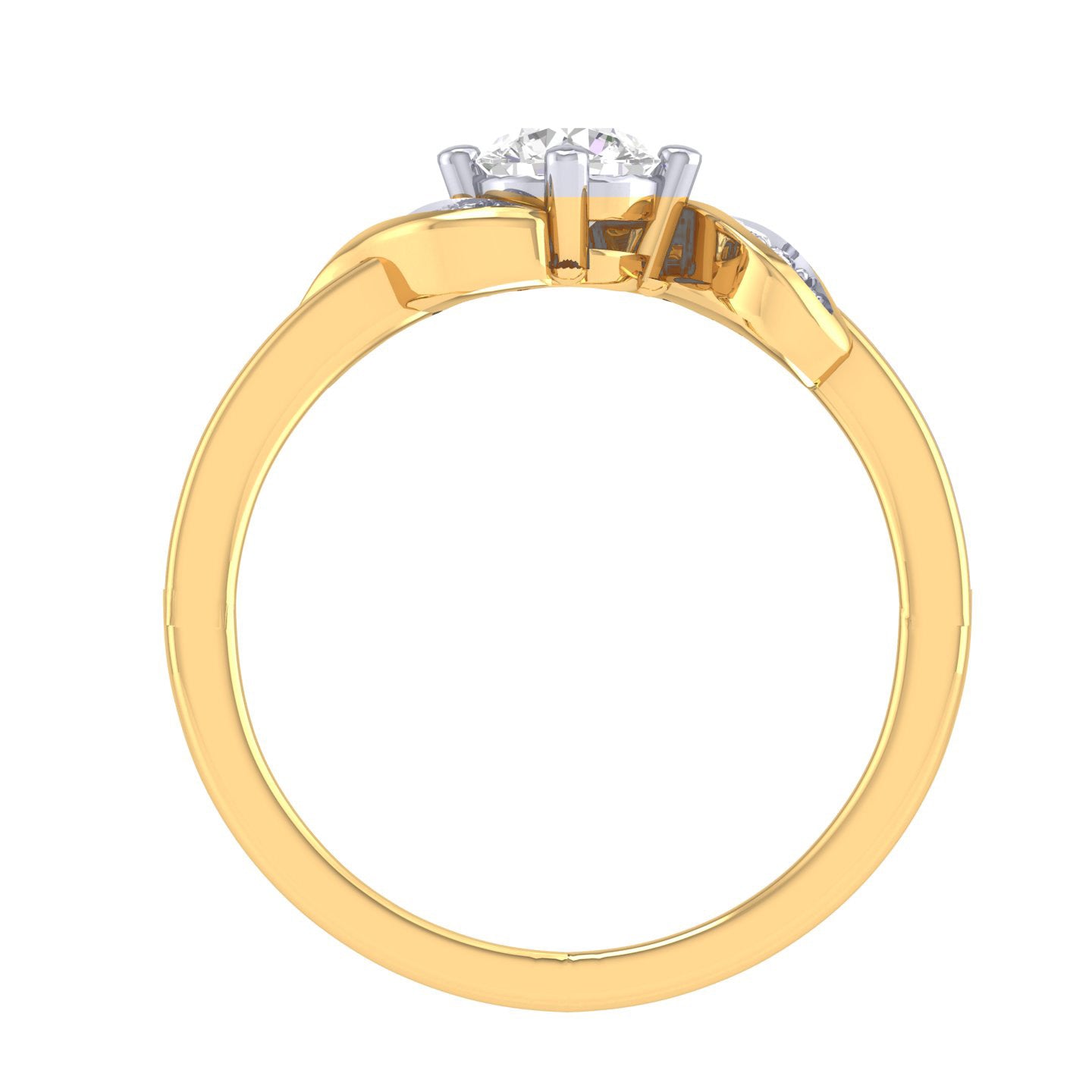 Yellow Gold Plated Sterling Silver Ring