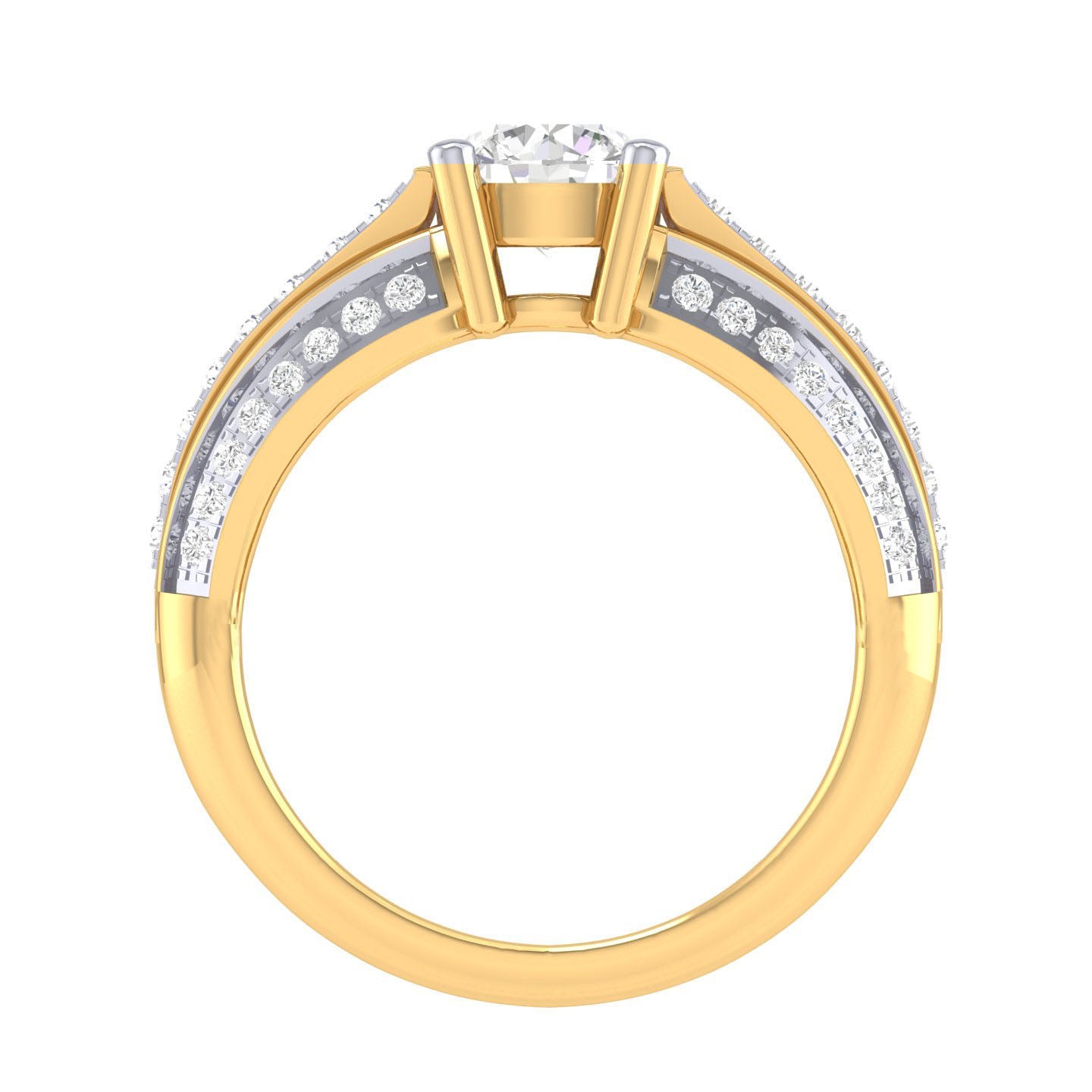 Yellow Gold Plated Sterling Silver Ring