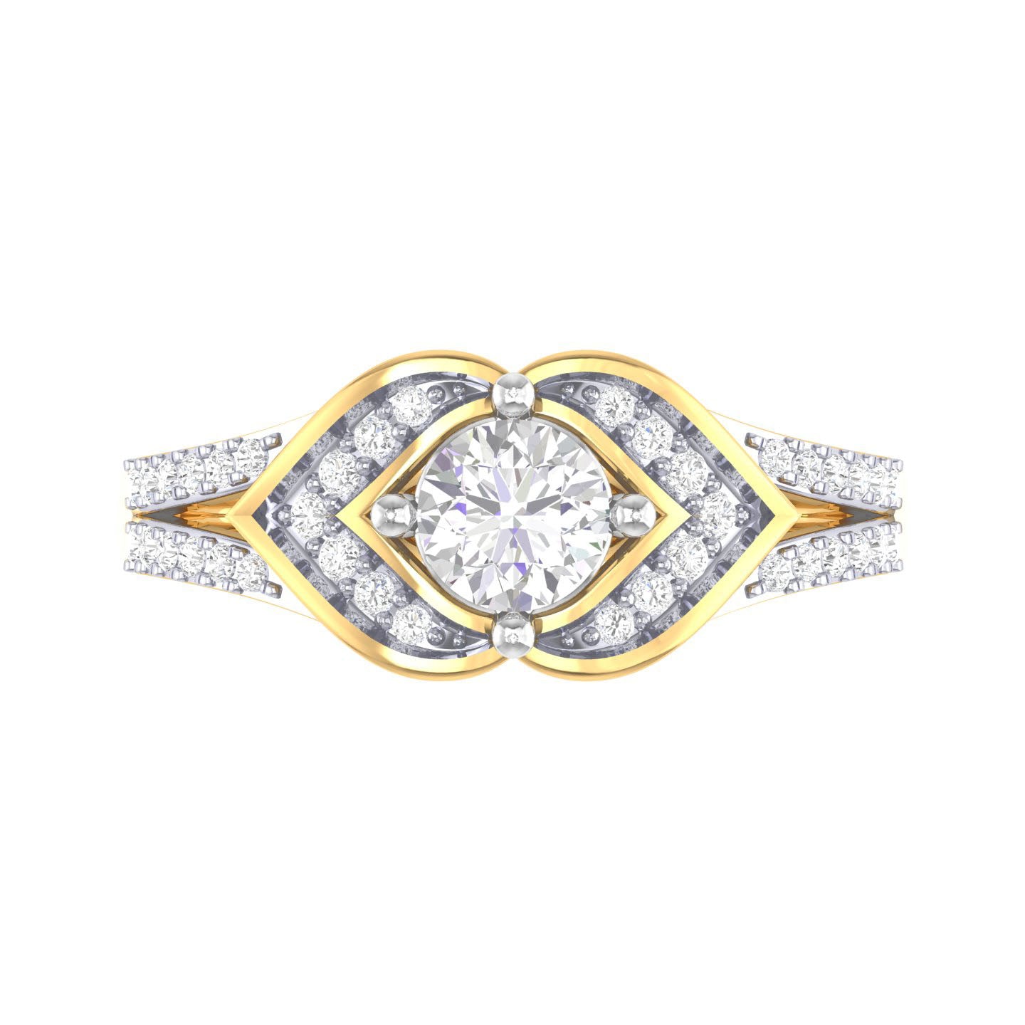 Yellow Gold Plated Sterling Silver Ring