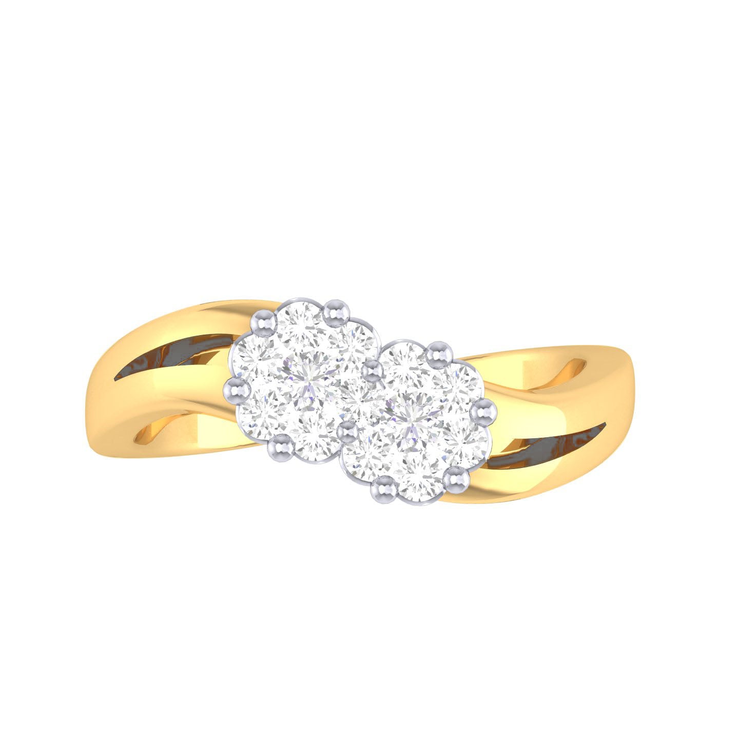 Yellow Gold Plated Sterling Silver Ring