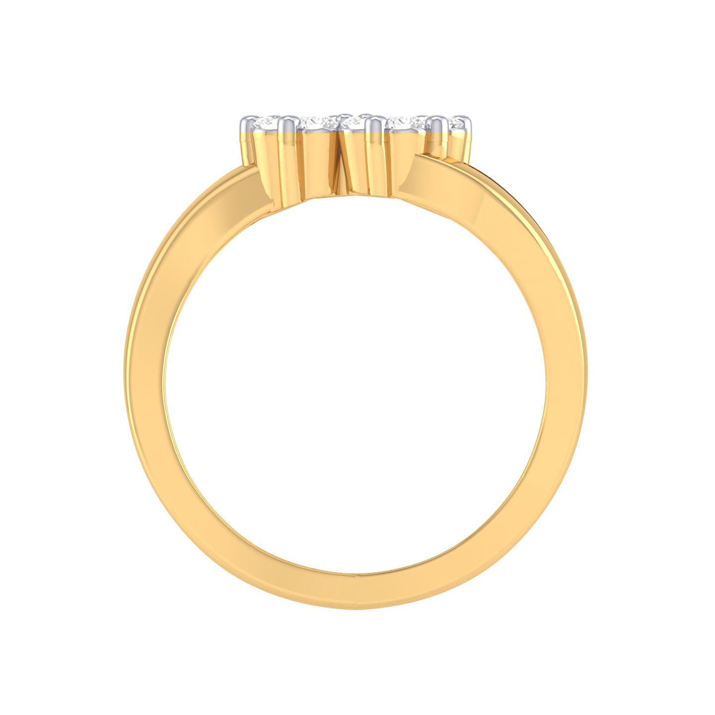 Yellow Gold Plated Sterling Silver Ring