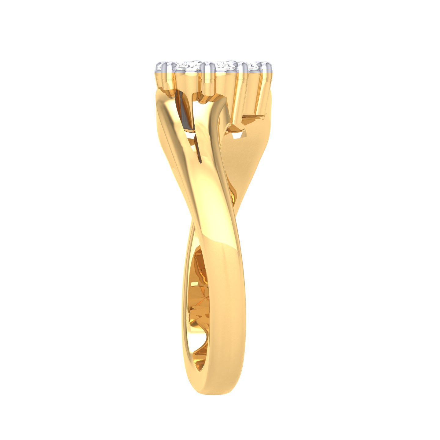 Yellow Gold Plated Sterling Silver Ring