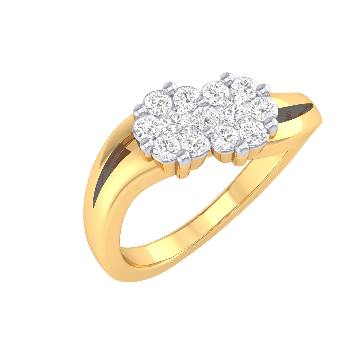 Yellow Gold Plated Sterling Silver Ring