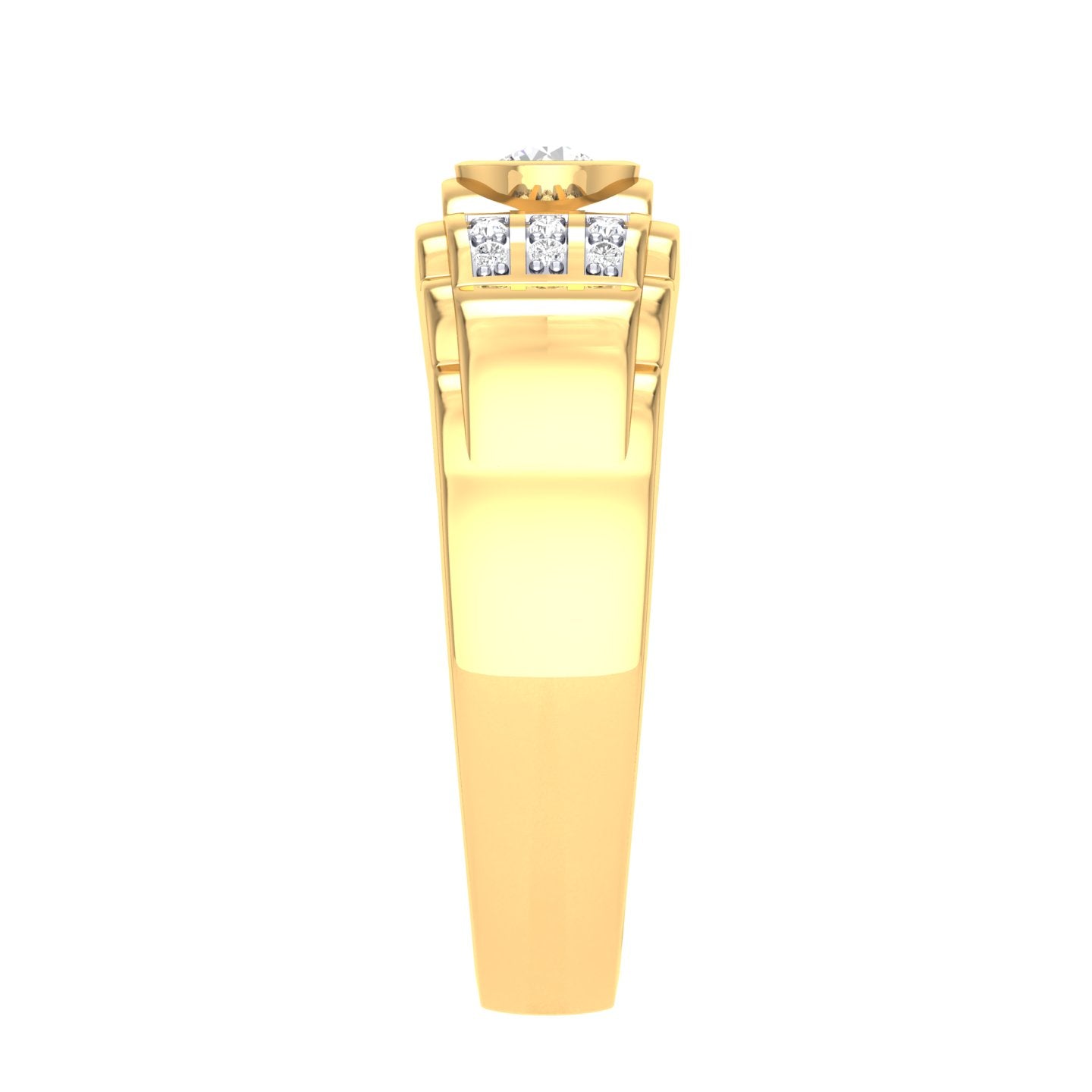 Yellow Gold Plated Sterling Silver Ring