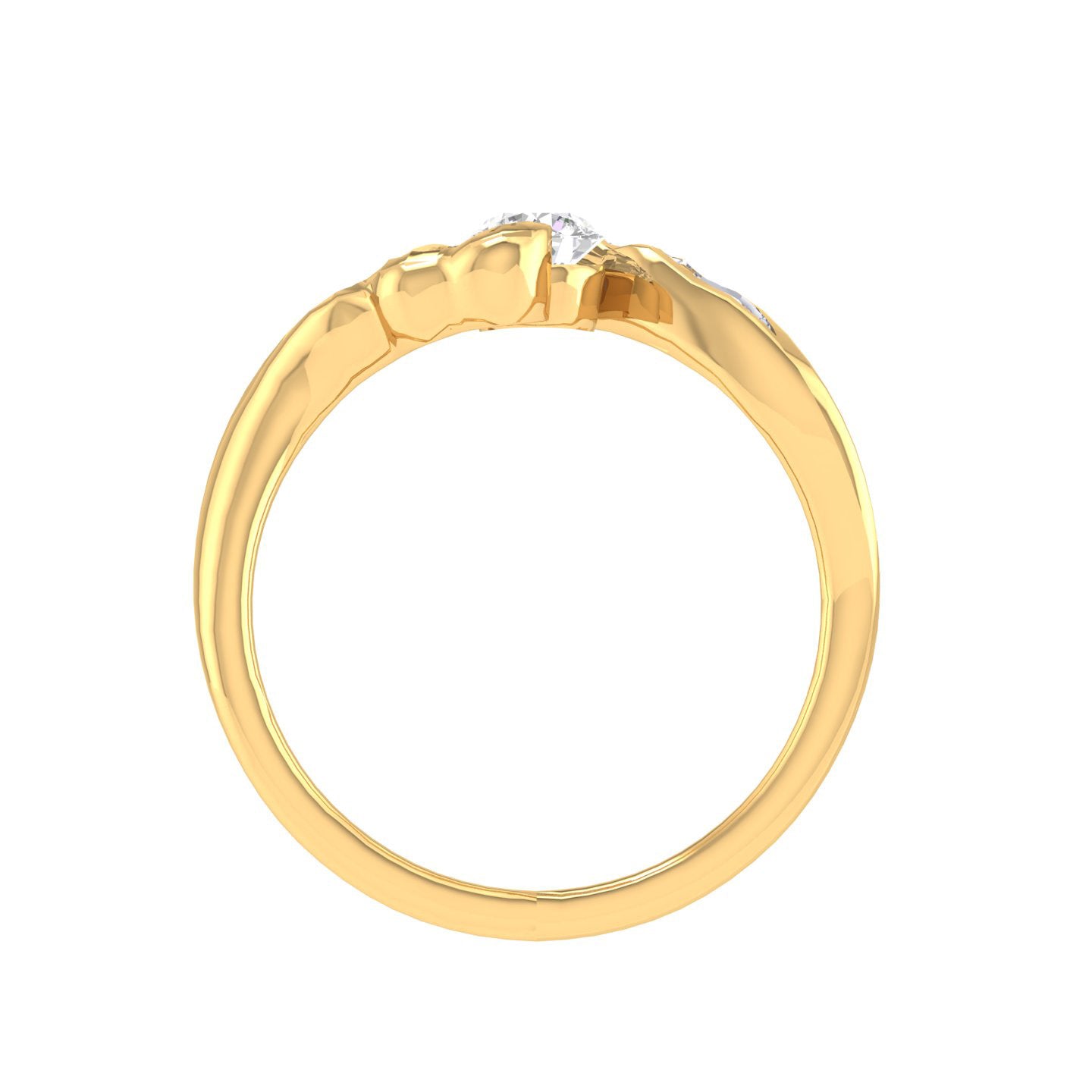 Yellow Gold Plated Sterling Silver Ring