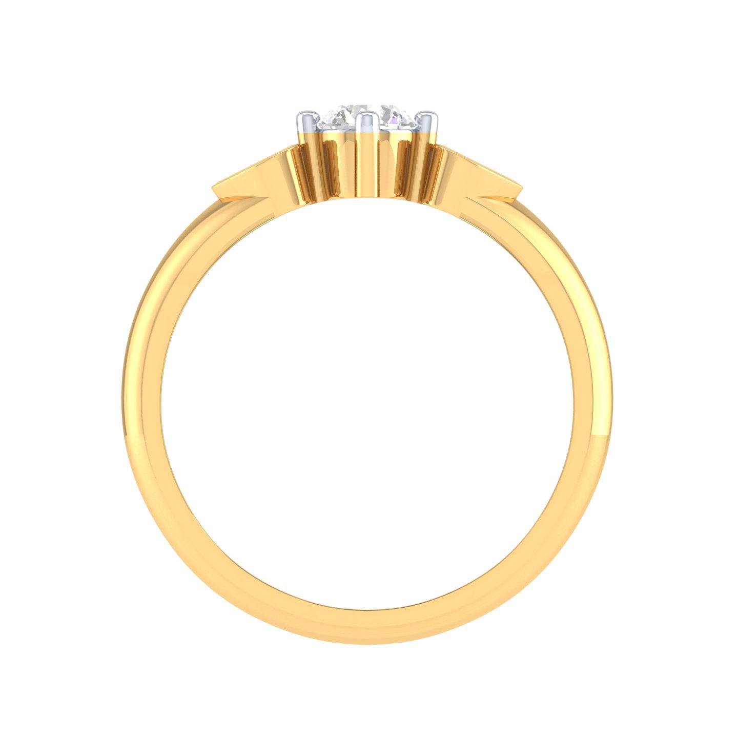 Yellow Gold Plated Sterling Silver Ring