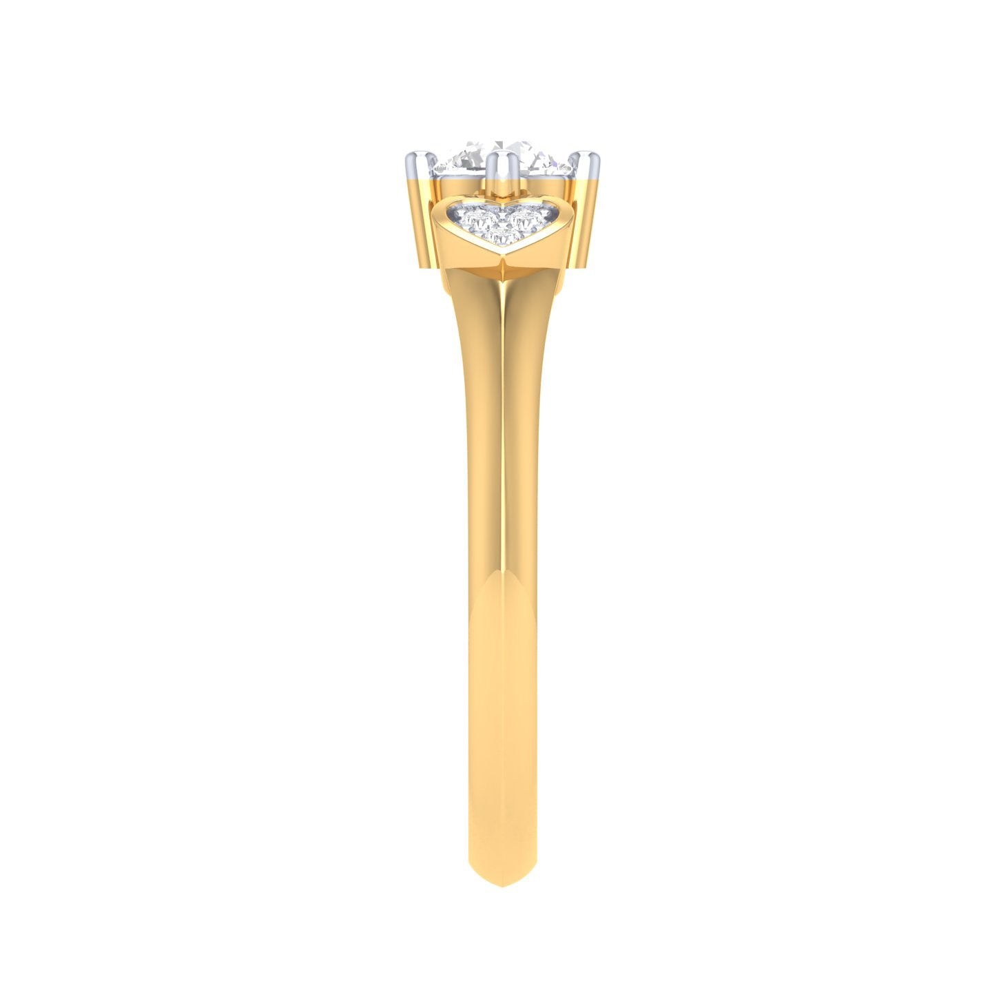 Yellow Gold Plated Sterling Silver Ring