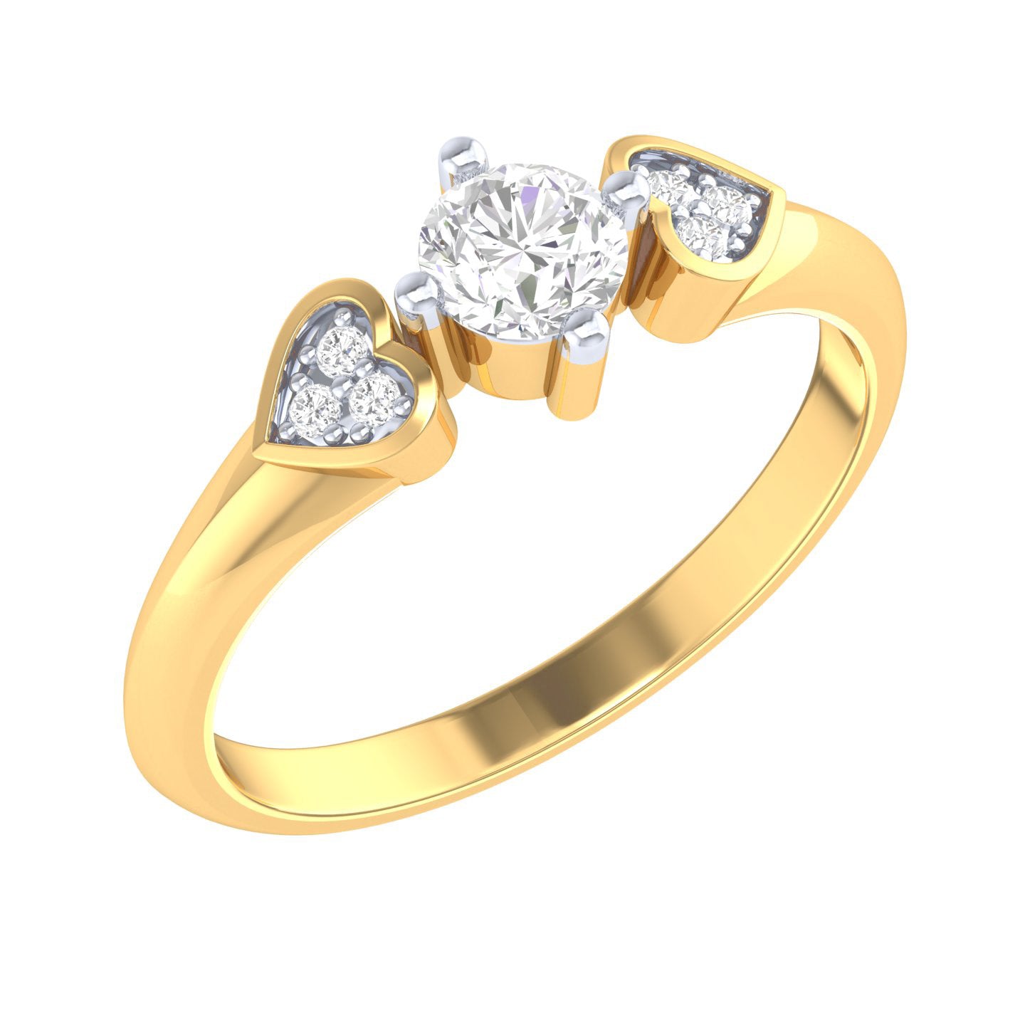 Yellow Gold Plated Sterling Silver Ring