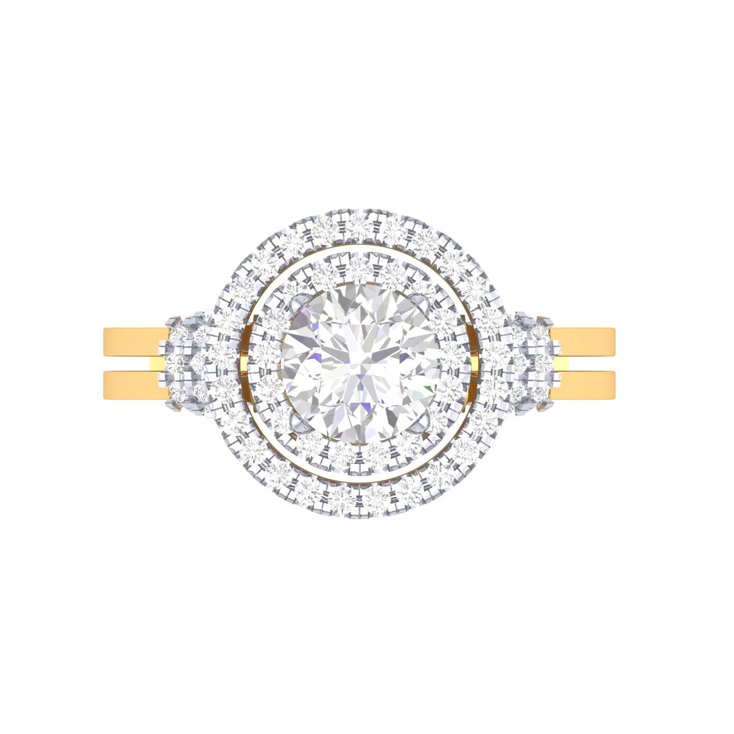 Yellow Gold Plated Sterling Silver Ring