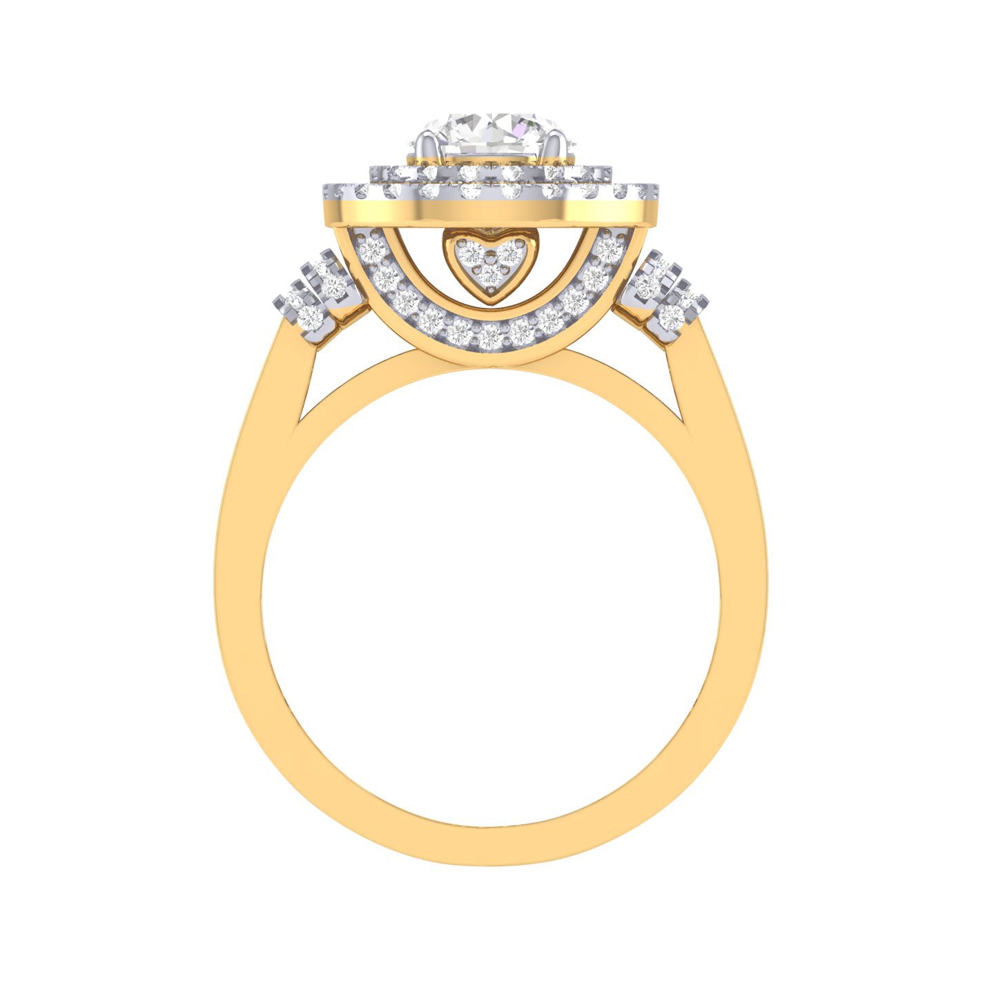 Yellow Gold Plated Sterling Silver Ring