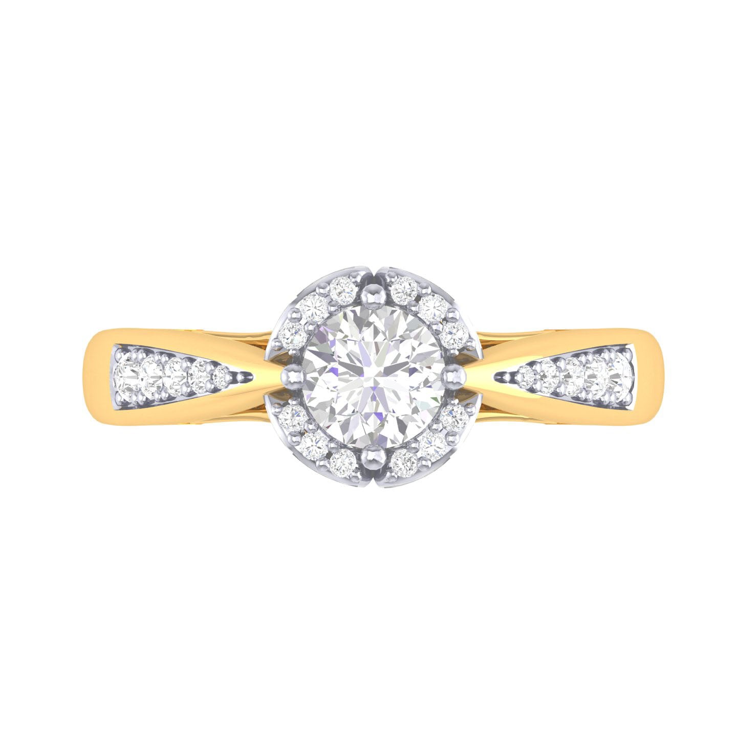 Yellow Gold Plated Sterling Silver Ring