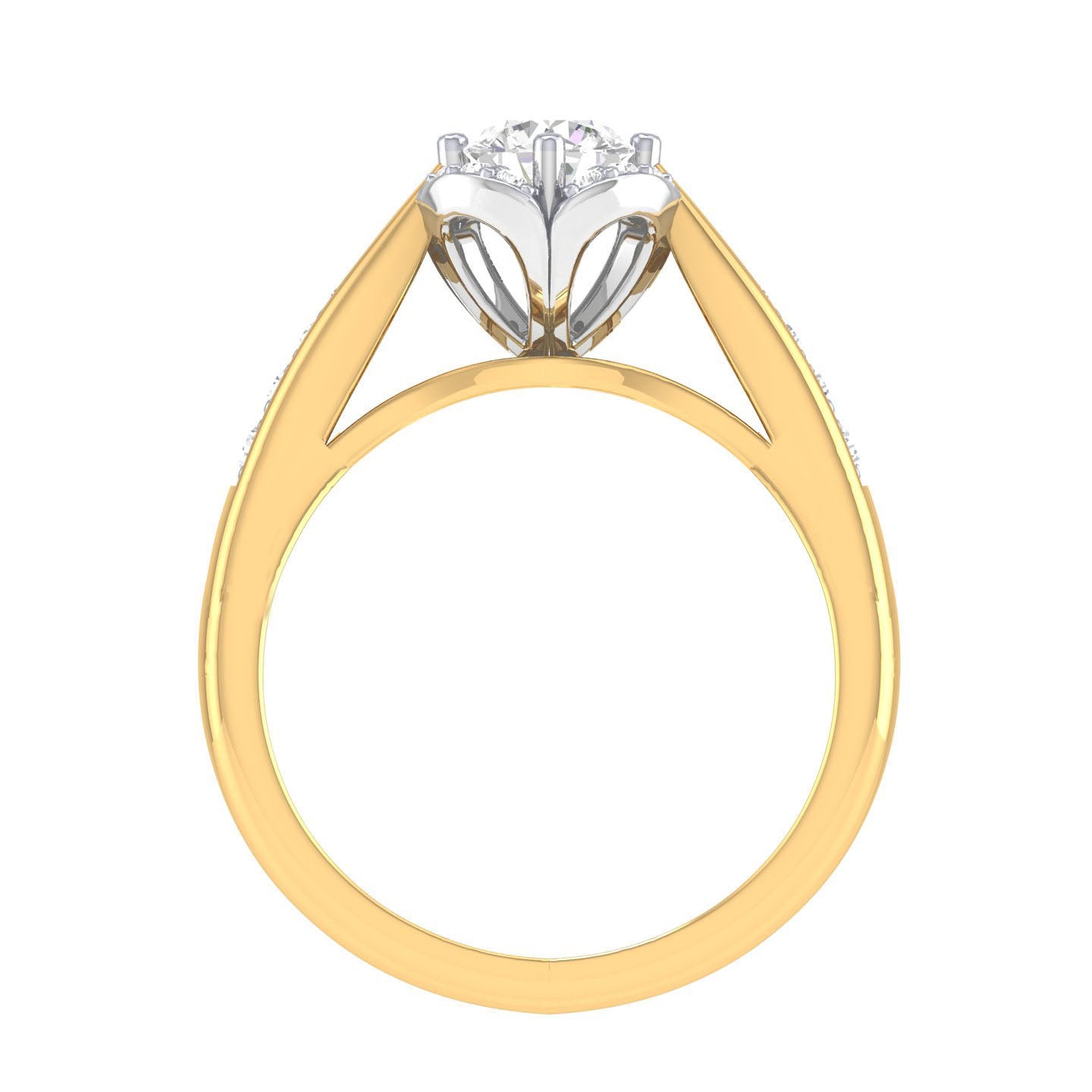 Yellow Gold Plated Sterling Silver Ring