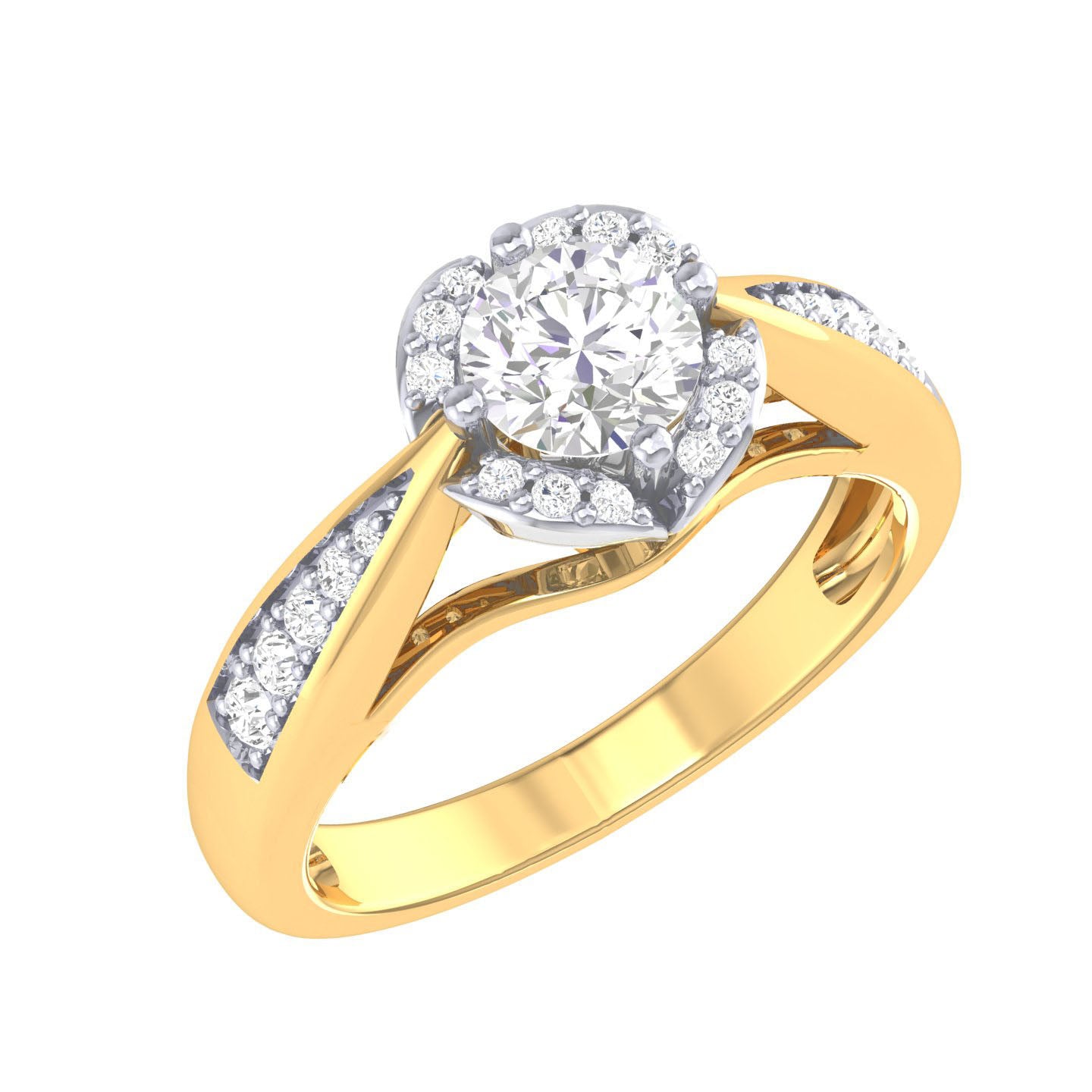 Yellow Gold Plated Sterling Silver Ring