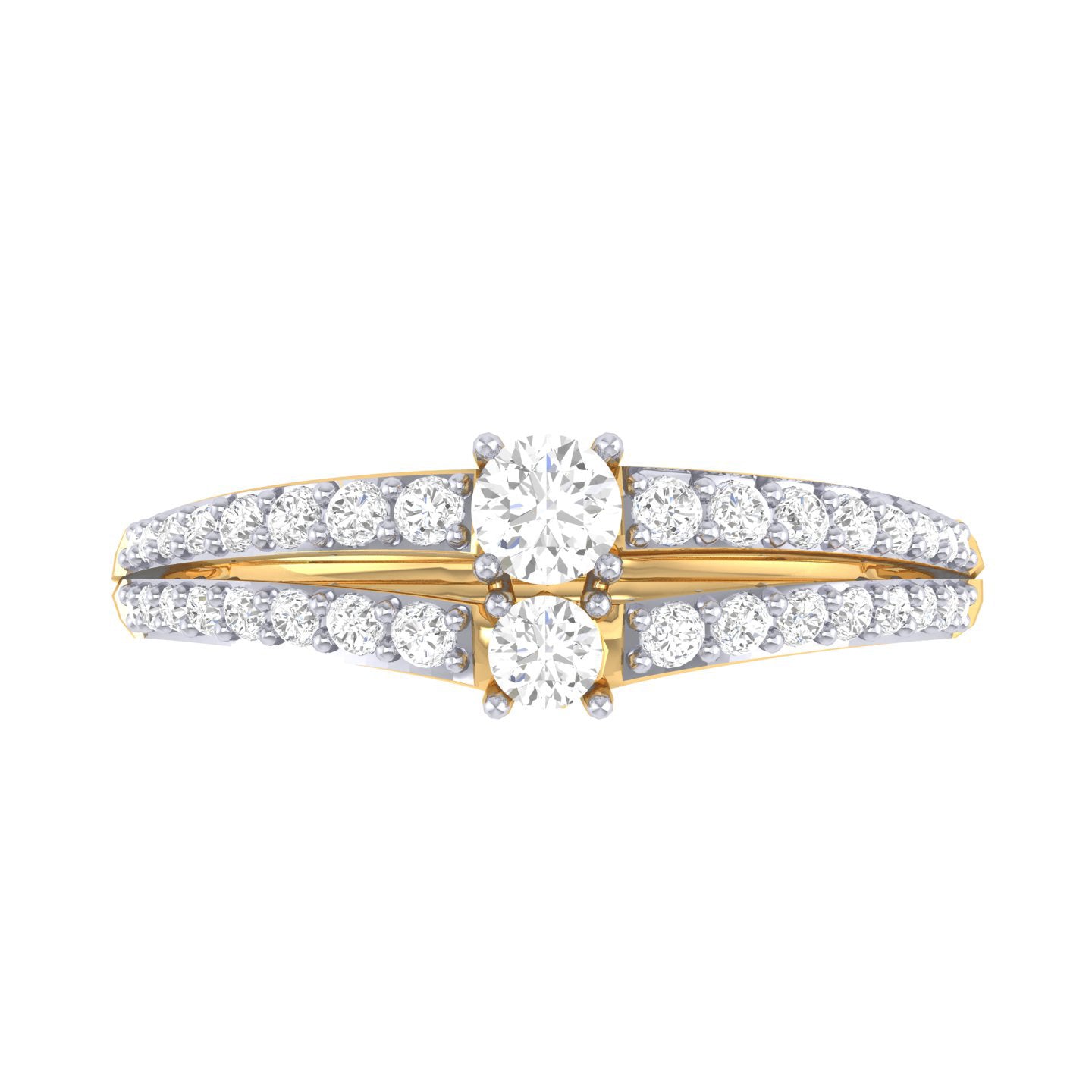 Yellow Gold Plated Sterling Silver Ring