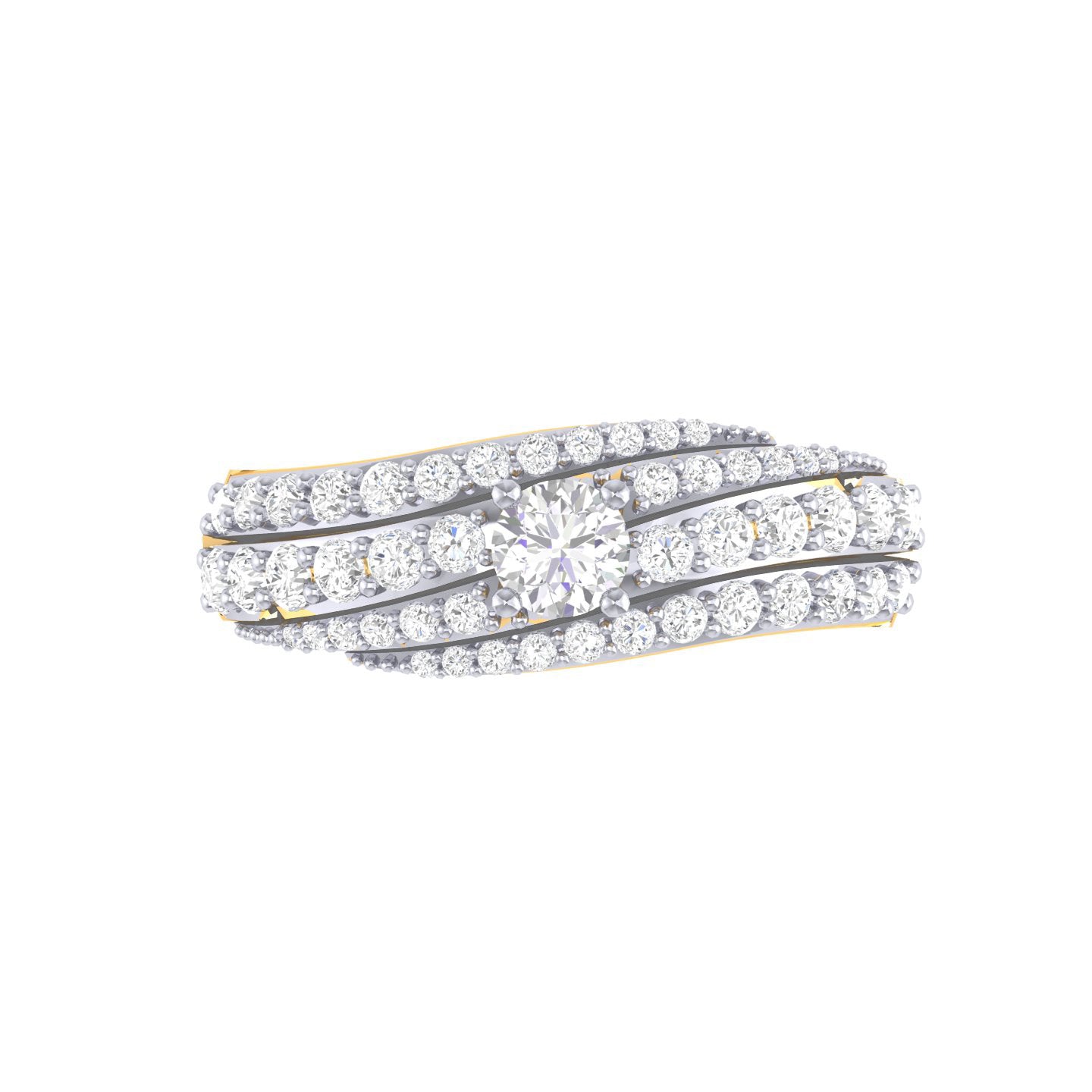 Yellow Gold Plated Sterling Silver Ring