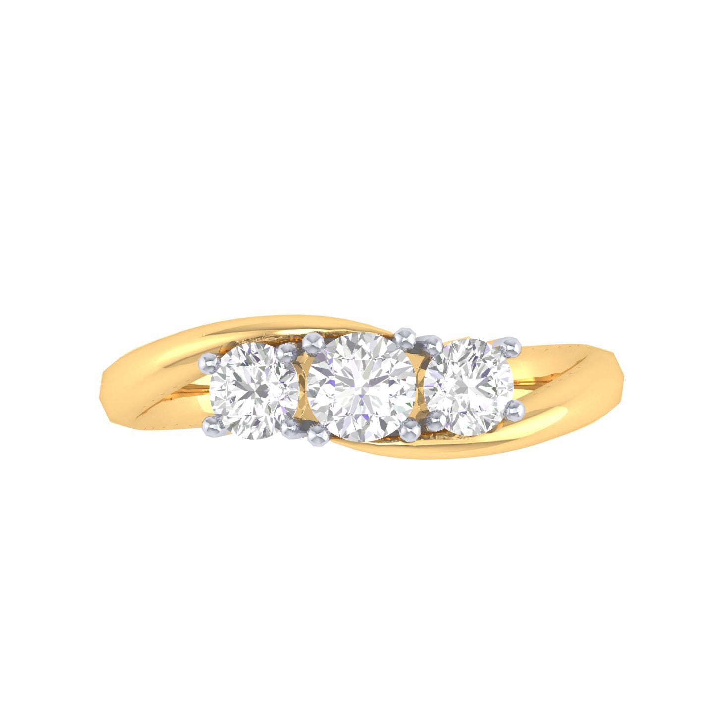 Yellow Gold Plated Sterling Silver Ring