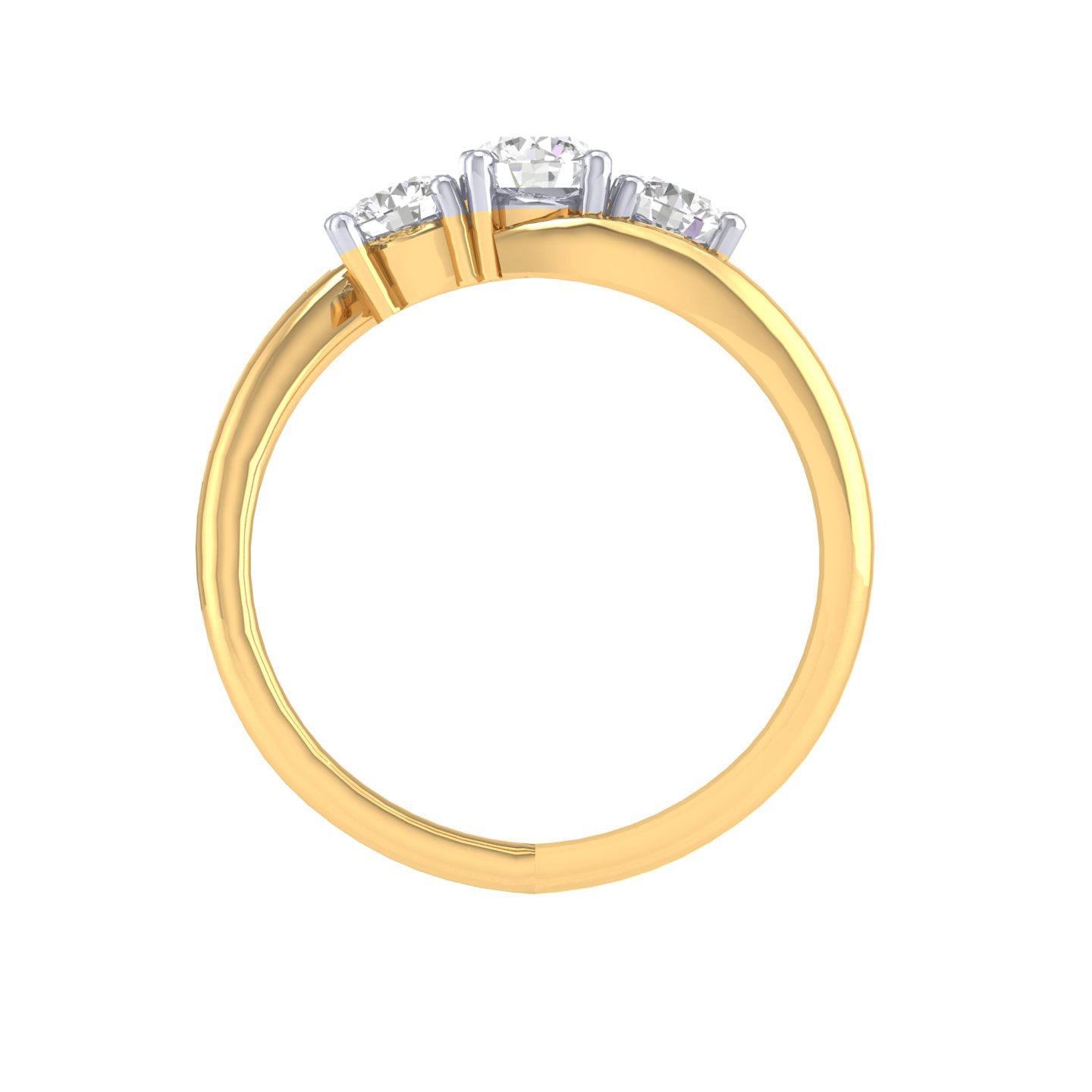 Yellow Gold Plated Sterling Silver Ring