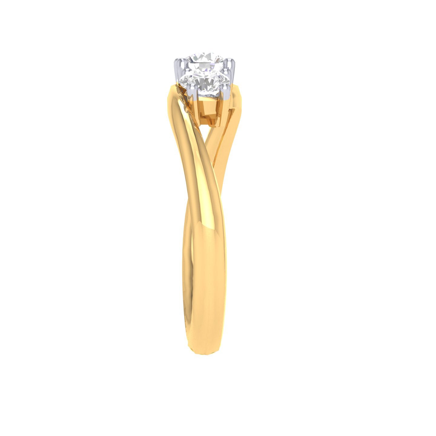 Yellow Gold Plated Sterling Silver Ring