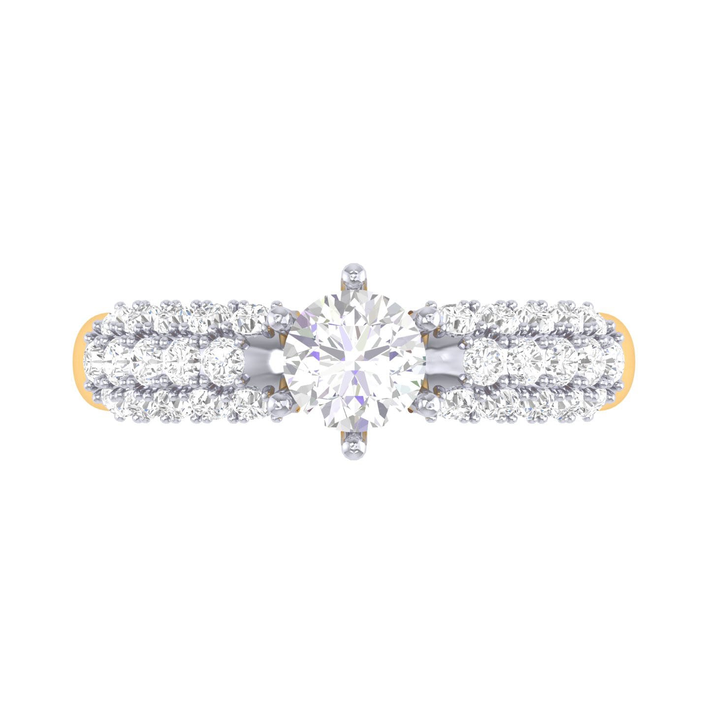 Yellow Gold Plated Sterling Silver Ring