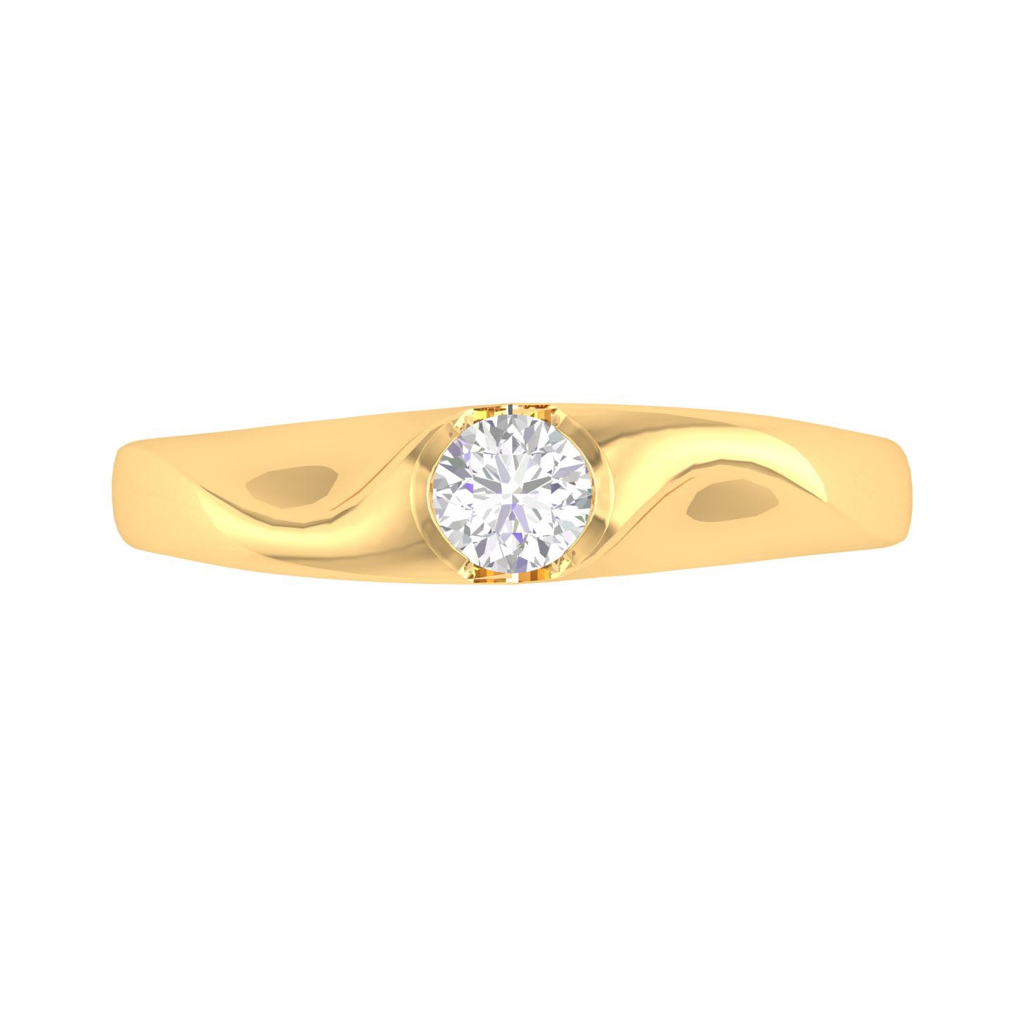 Yellow Gold Plated Sterling Silver Ring