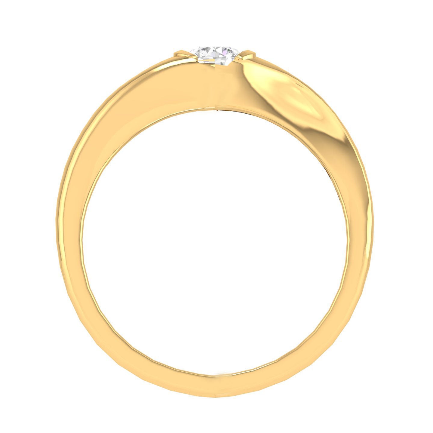 Yellow Gold Plated Sterling Silver Ring