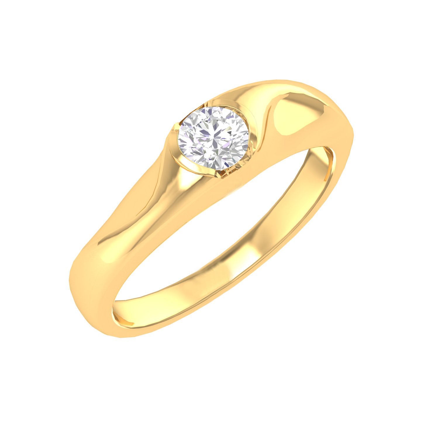 Yellow Gold Plated Sterling Silver Ring
